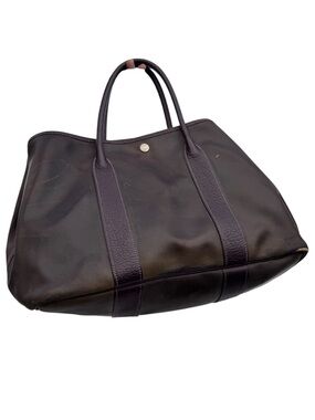 Hermes Garden 36 Amazonia Bag Brown Tote with Dark Pebbled Trim